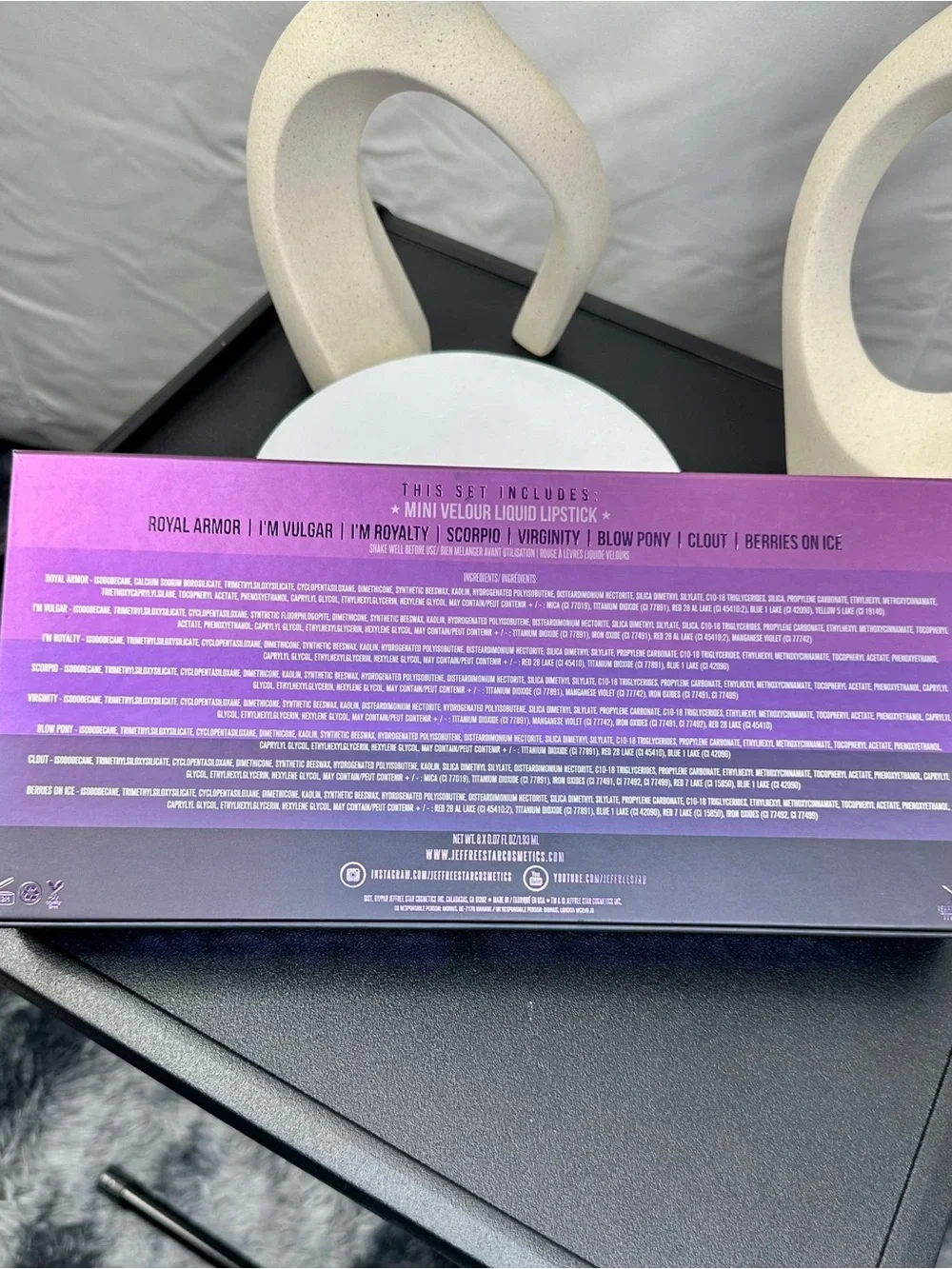 BNIB Jeffree Star Mini Velour Liquid Lipstick Set (Queen B*tch)